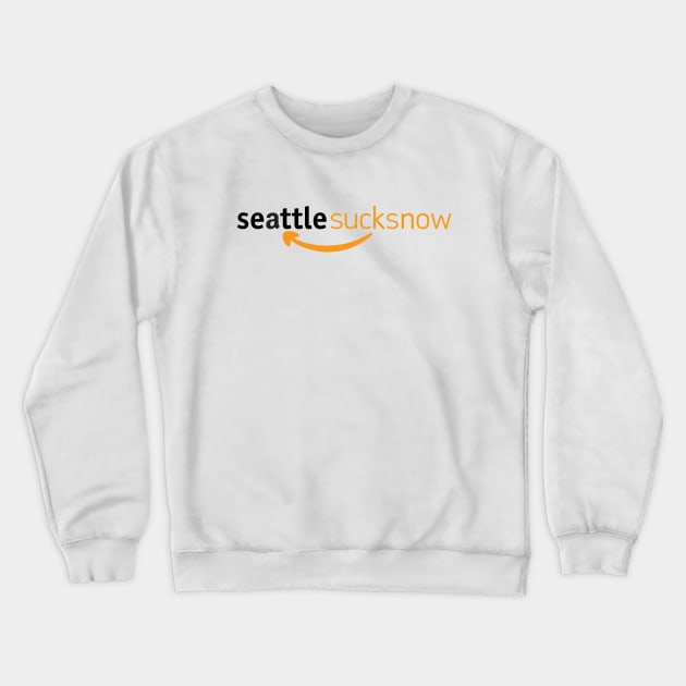 Seattle Sucks Now Crewneck Sweatshirt by RyanJGillDesigns